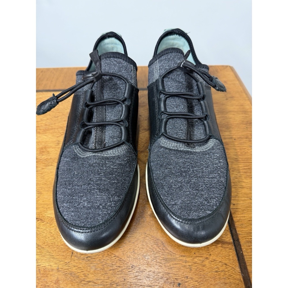 Ecco Bluma Women's 7 EU37 Drawstring Black Sneakers Walking Shoes